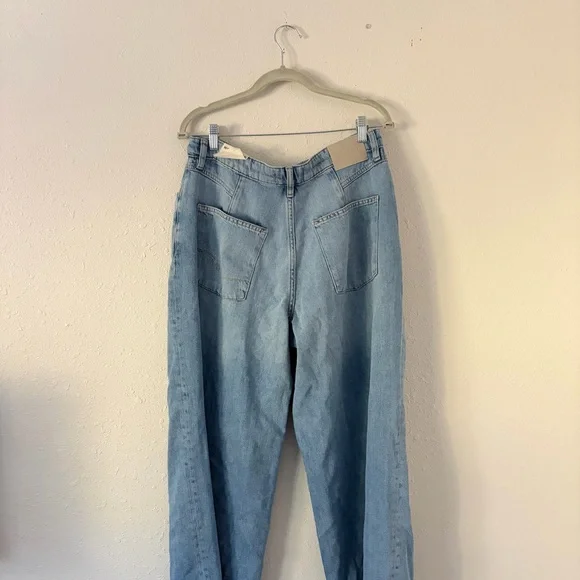 FREE PEOPLE GUESSING GAME RELAXED TROUSER JEANS NWT - Picture 5 of 12